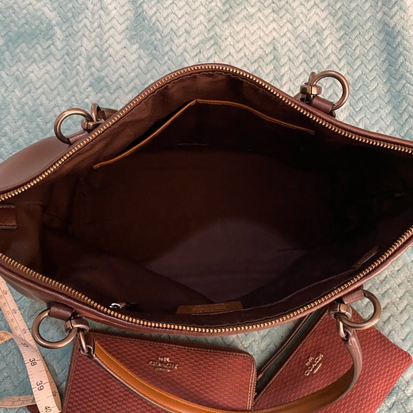 Coach Rich Oxblood Burgundy Tote and Accessory Set - Picture 3 of 9